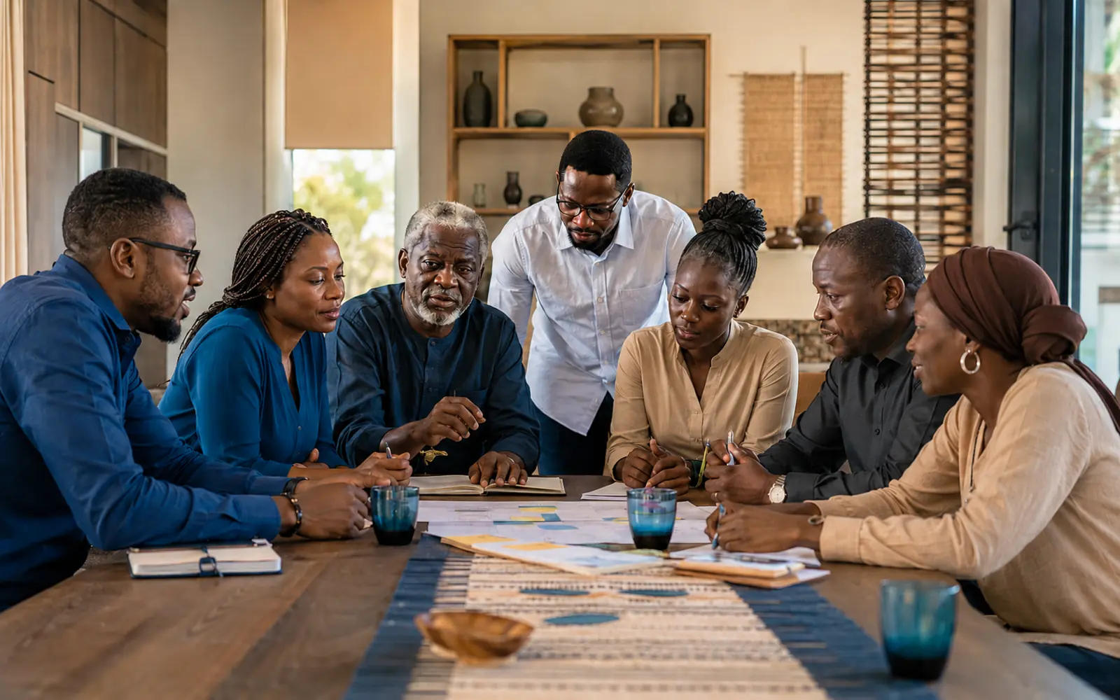 Équipe africaine en atelier de travail